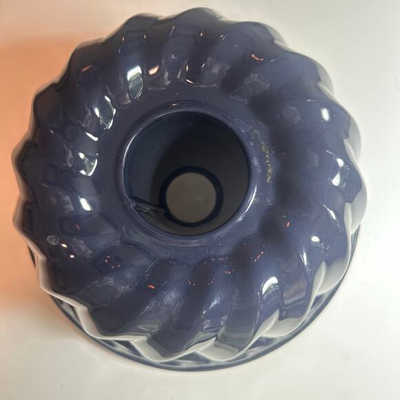 Dr Oetker Gugelhupf bundt 10" x 5" Baking Enamelled Pastry Form Sponge cake BLUE - Picture 4 of 15